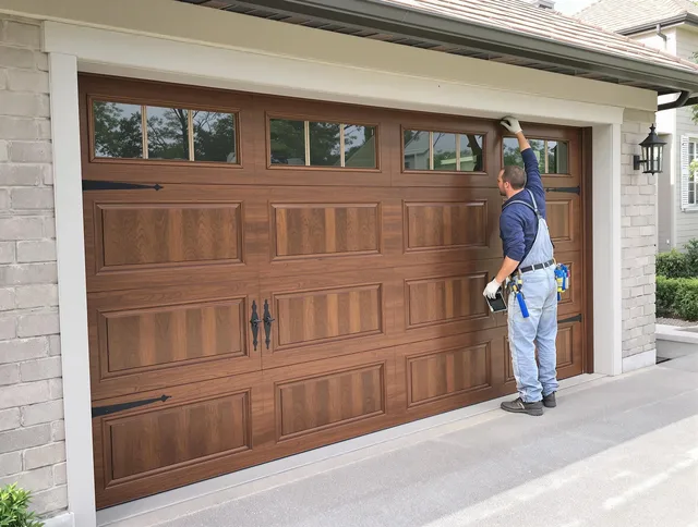 Custom garage door showcase by Norton Garage Door Repair in Norton