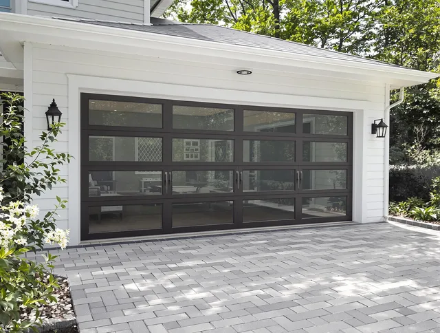 Norton Garage Door Repair design specialist presenting custom garage door options to Norton homeowner