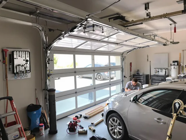 Garage door noise reduction service by Norton Garage Door Repair in Norton