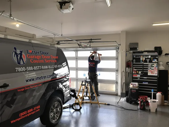 Norton Garage Door Repair team performing same-day garage door repair in Norton